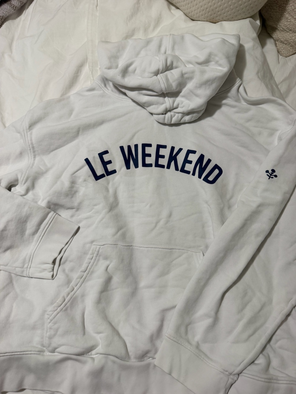 Mare White Hooded Le Weekend Sweatshirt